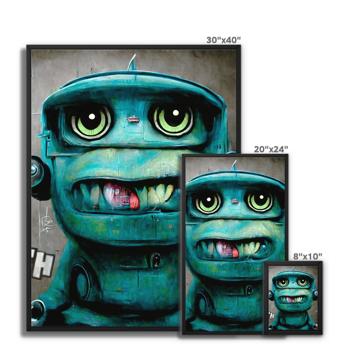 The SERTravis Monster Collection Framed Canvas