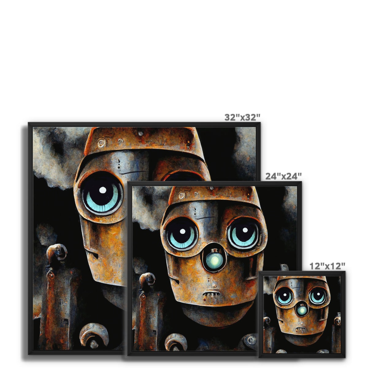 The SERTravis Rust Collection Framed Canvas