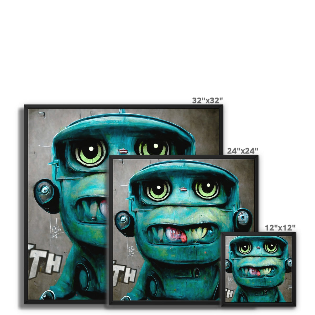 The SERTravis Monster Collection Framed Canvas